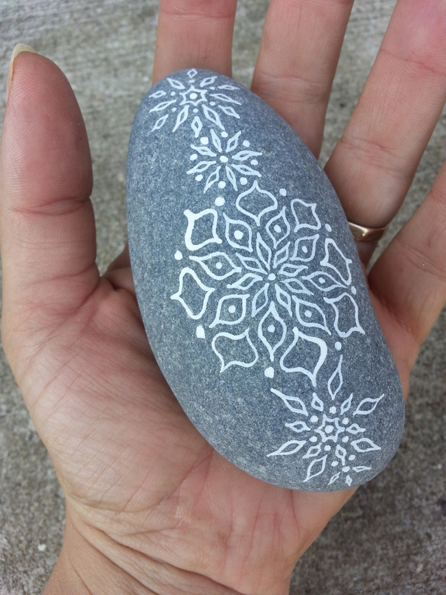Mandala Stone Mother's Day Sale 2015 -- Coming April 29 to http://jennyhoople.com/product-category/fine-art -- New mandala stones, a thoughtful gift for your favorite bird-watching, trail-hiking, ocean-gazing mom.