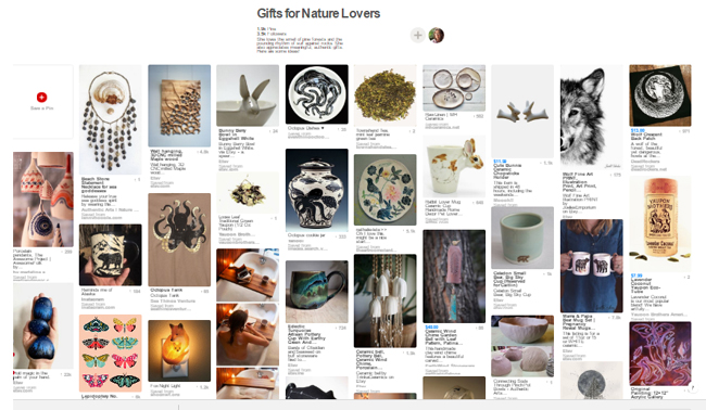 Gifts for nature lovers on Pinterest