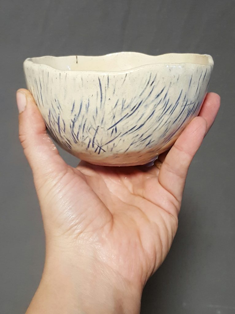 One-of-a-kind pottery bowls by Jenny Hoople of Authentic Arts